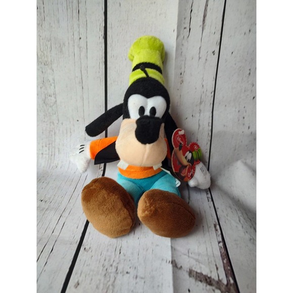 Disney’s Goofy Stuffed Plush Bean Bag Toy Read - Picture 1 of 7